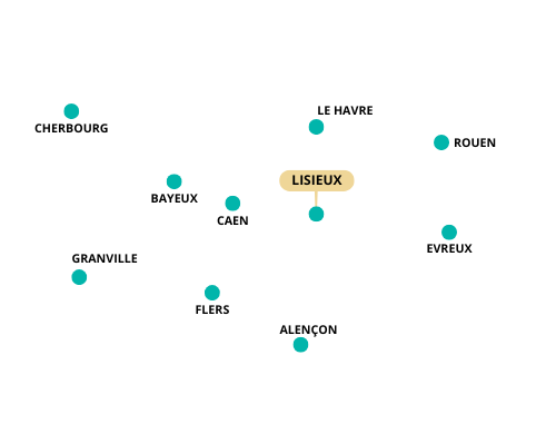 Carte de la Normandie