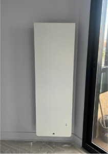 Photo d'une pose de radiateur Dallet Électricité